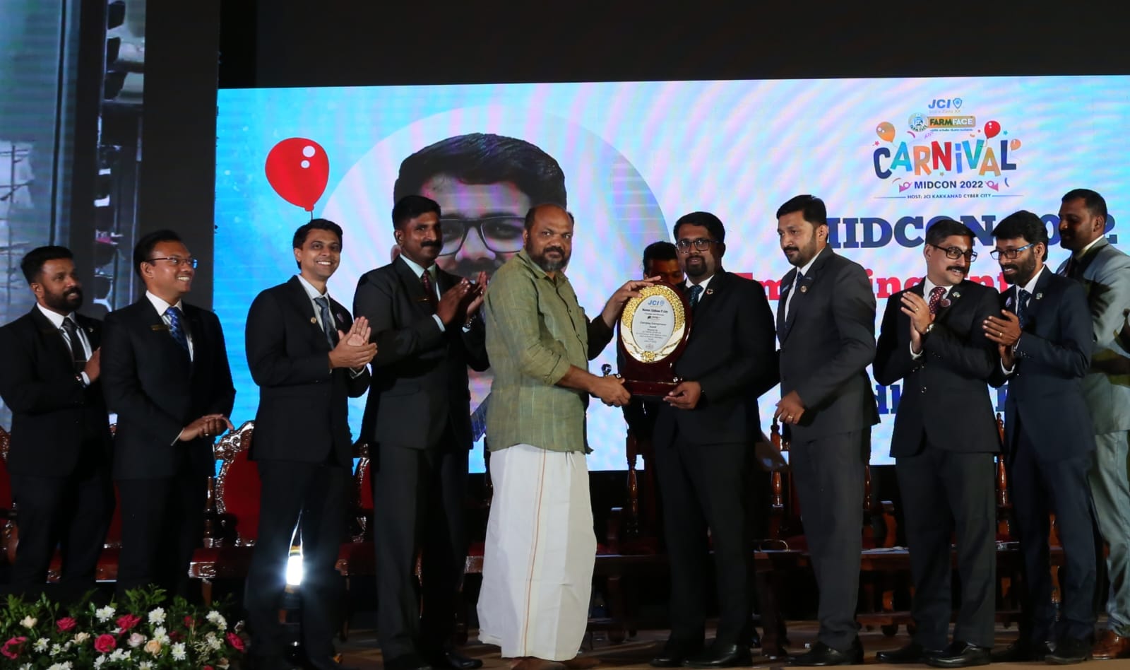 Minister P. Rajeev addressing the gathering